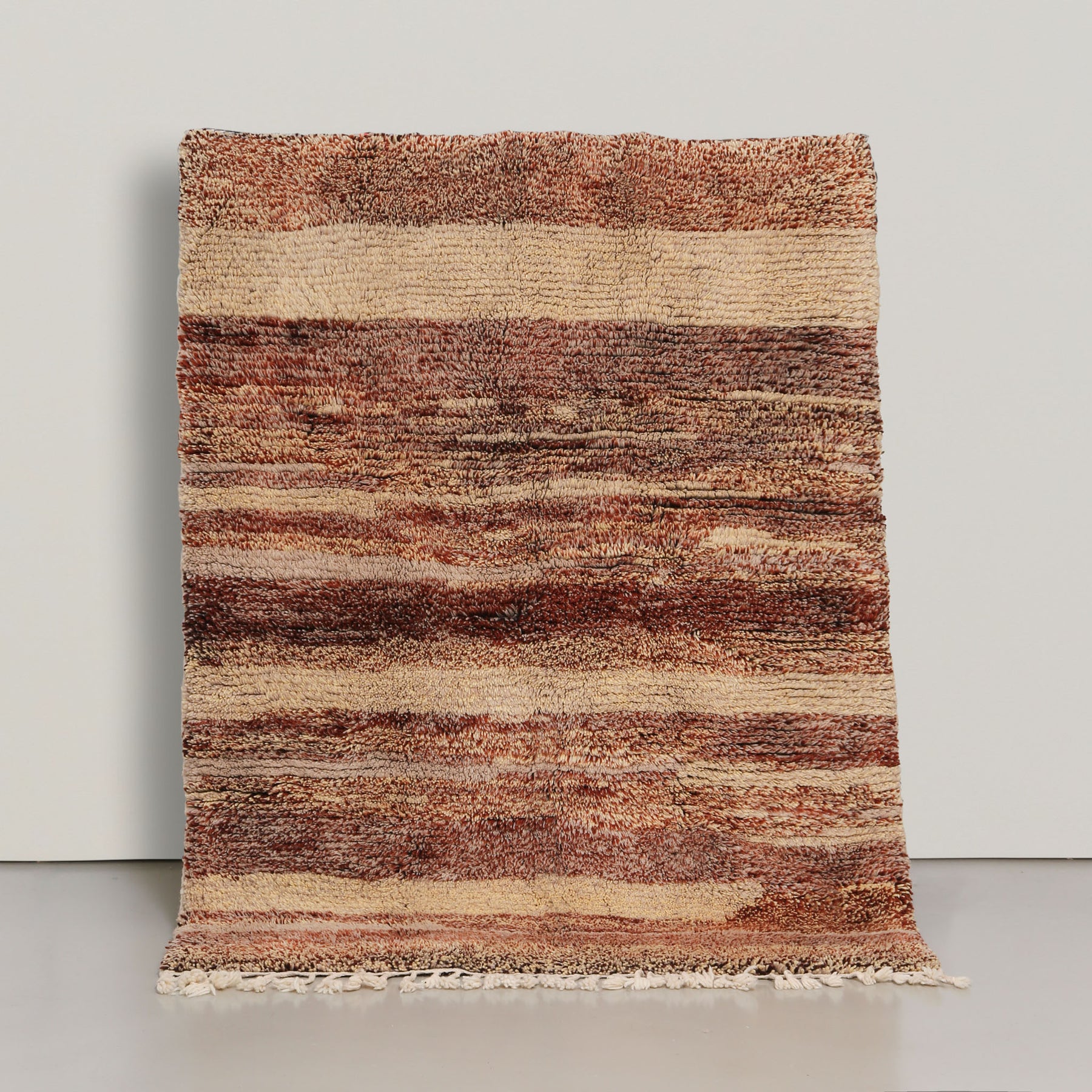tappeto azilal con sfumature marrone beige