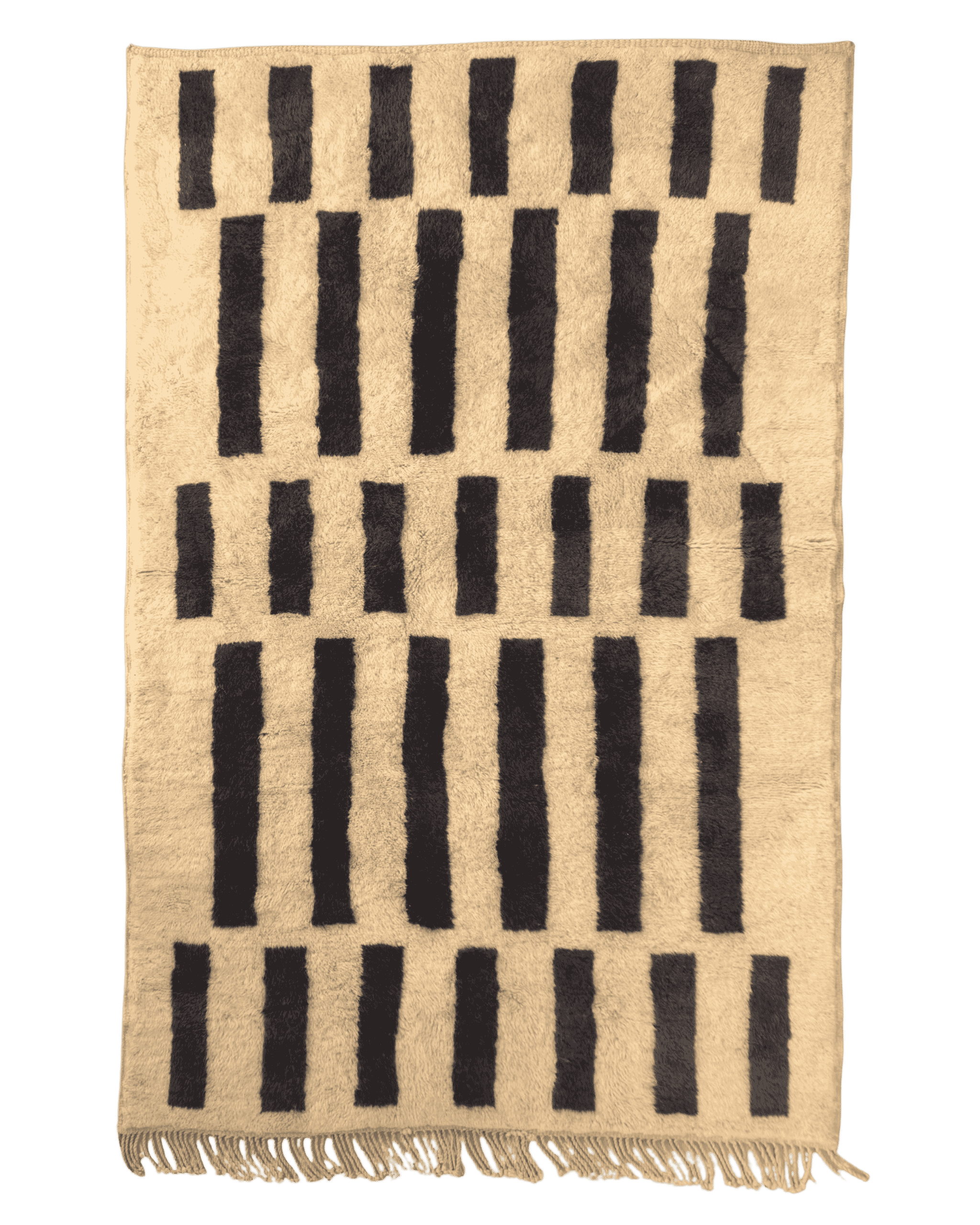 tappeto beni mrirt con 5 righe di rettangoli neri di altezze diverse